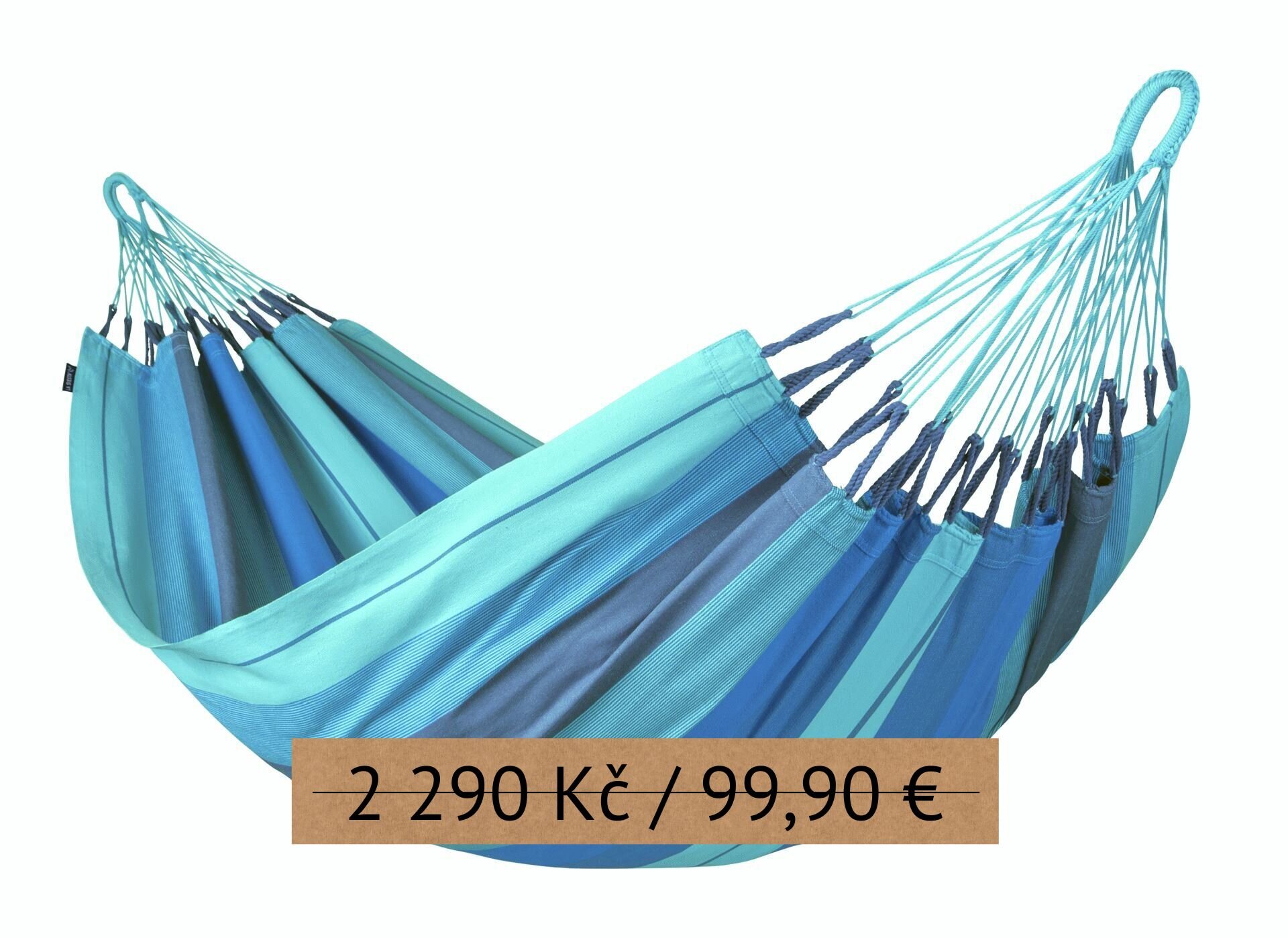 Houpací síť La Siesta Modesta Single Stripes Rozbalená