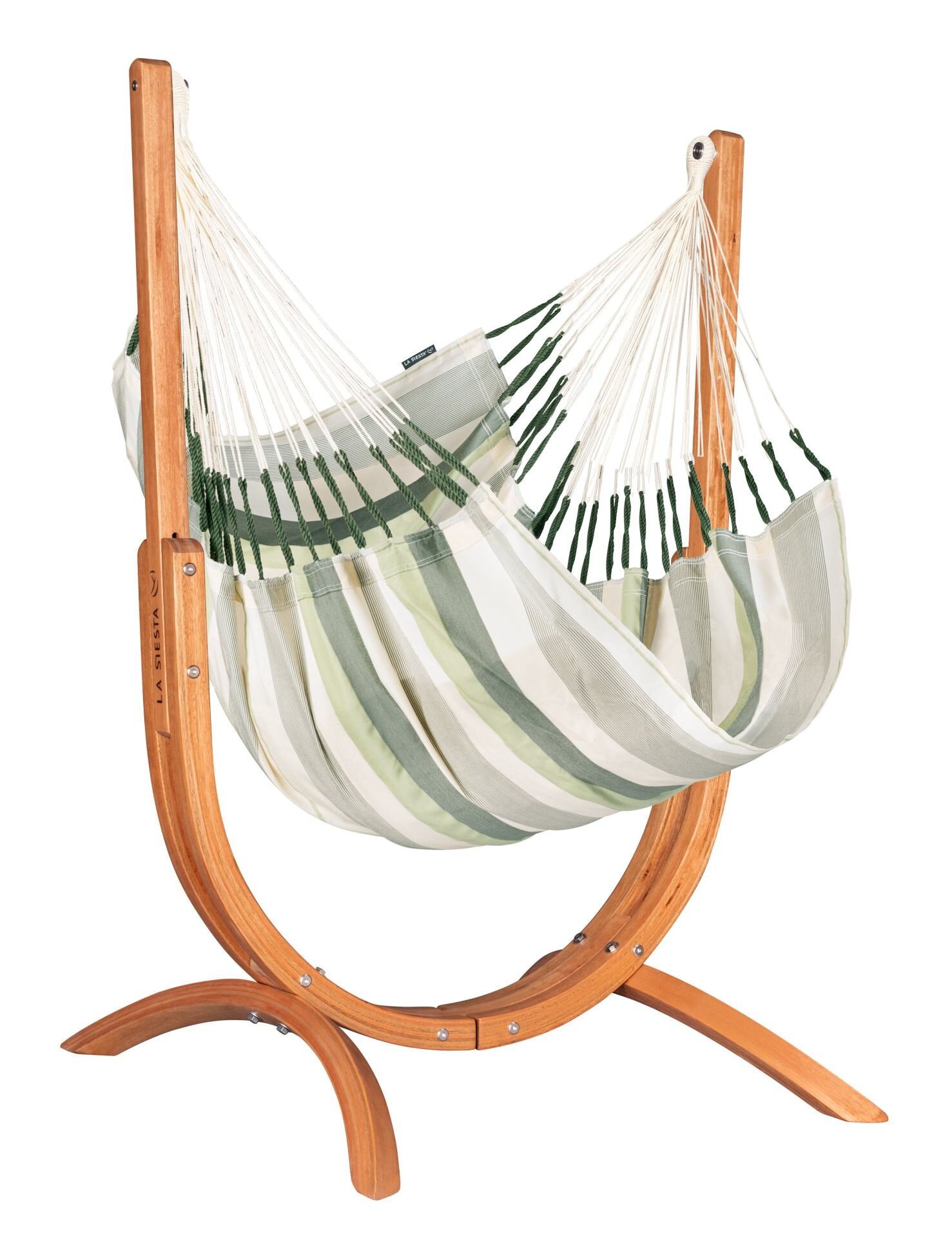 Houpací sedačka se stojanem La Siesta Udine Outdoor Cedar