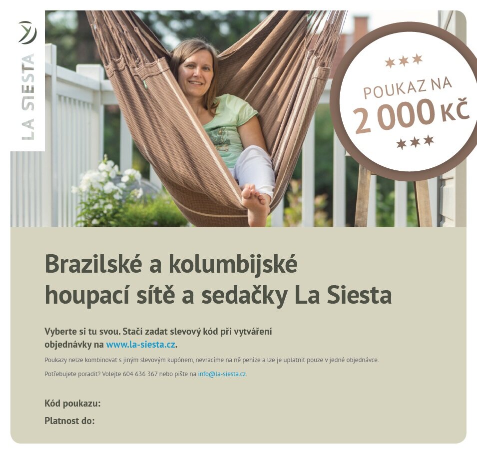 Elektronický poukaz LA SIESTA v hodnotě 2.000 Kč
