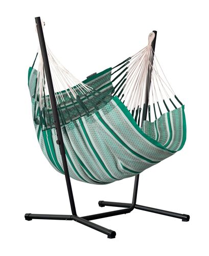Hojdacia sedačka so stojanom La Siesta Fiji Organic Comfort Agave