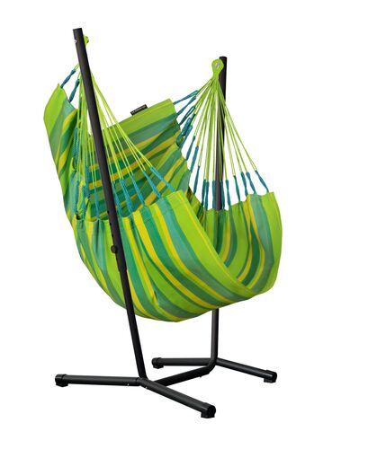 Houpací sedačka se stojanem La Siesta Fiji set Outdoor Basic Lime